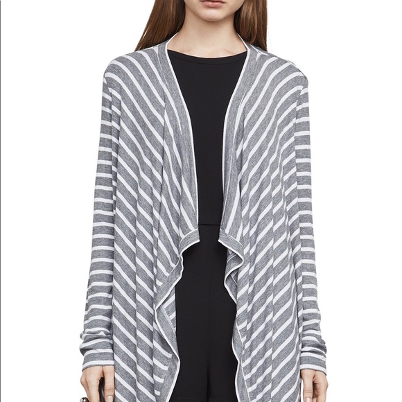 Bcbg Angela wrap gray and white stripe - Picture 2 of 5